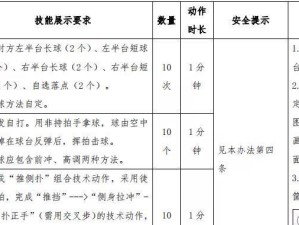 乒乓球专项考试训练的重要性（成为乒乓球高手的关键）